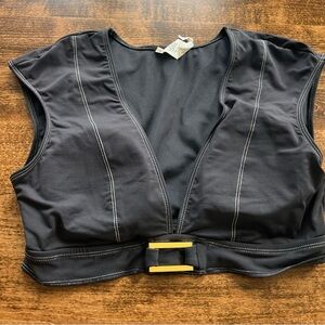 Like new Bleu Rod Beattie Black Top with Gold Buckle